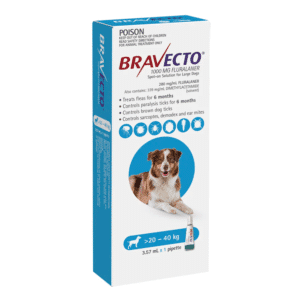 Bravecto Spot on for Dogs 20kg 40kg Blue