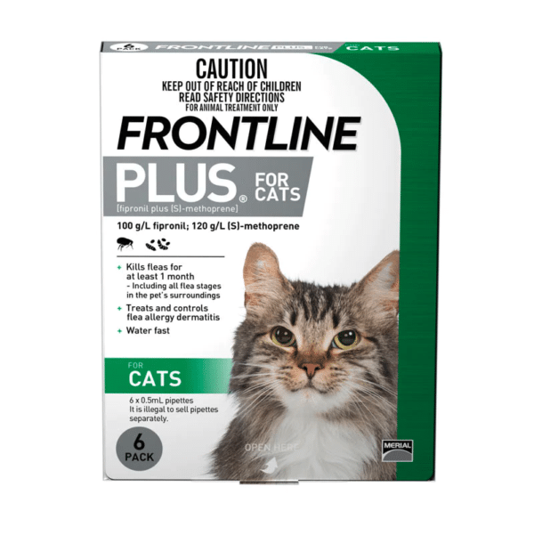 Frontline plus for cats 6 pack