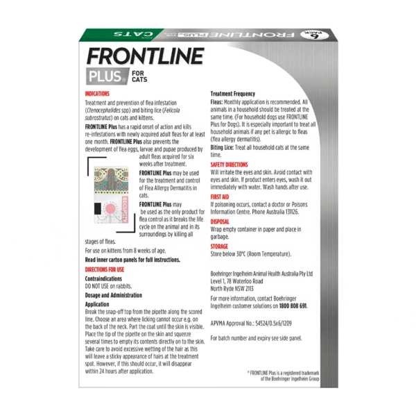 Frontline plus for cats specs 2