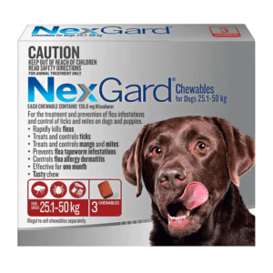 NexGard Chews for XLarge Dogs 25.1 50kg 3s