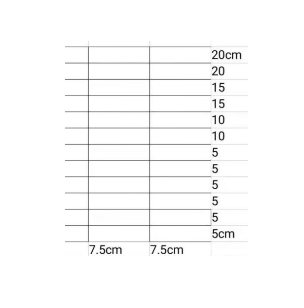 Poultry fencing dimensions