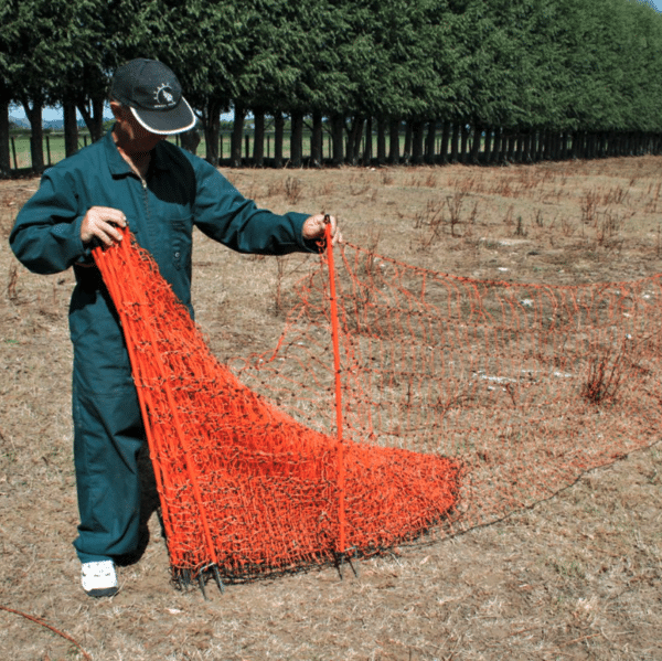 Poultry fencing installation