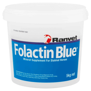 Folactin blue mineral supplement for horses