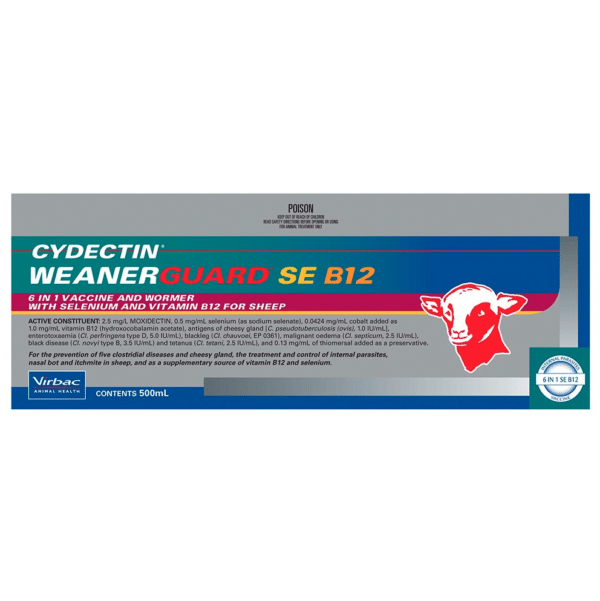 Weanerguard 6 in 1 vaccine and wormer for sheep