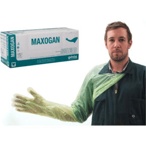 Gloves exam genia maxogan shoulder 50pk