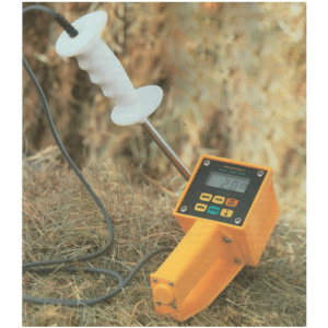 Thermometer moisture meter hay