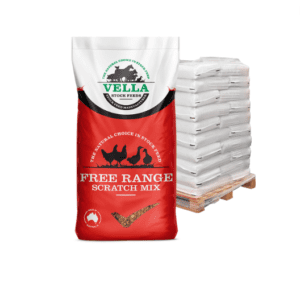 Vella free range scratch mix pallet 48 x 20kg bags