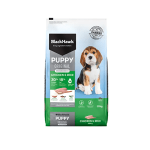 Black hawk chicken rice medium puppy food 20kg