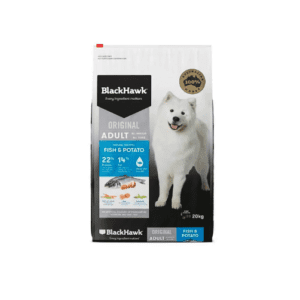 Black hawk fish and potato adult dog food 20kg