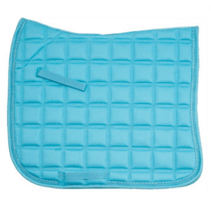 Diamante trim dressage saddle cloth blue