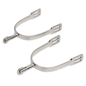 Dressage spurs with disc rowel