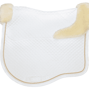 Estate fleece dressage saddlecloth white