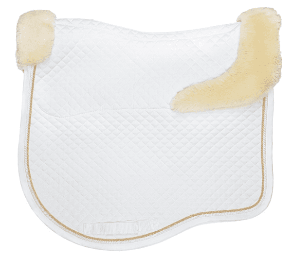 Estate fleece dressage saddlecloth white