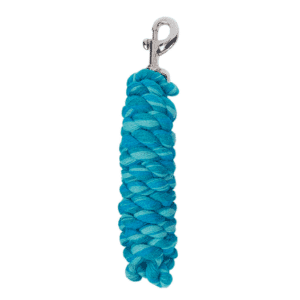 Multi colour rope lead turquoise