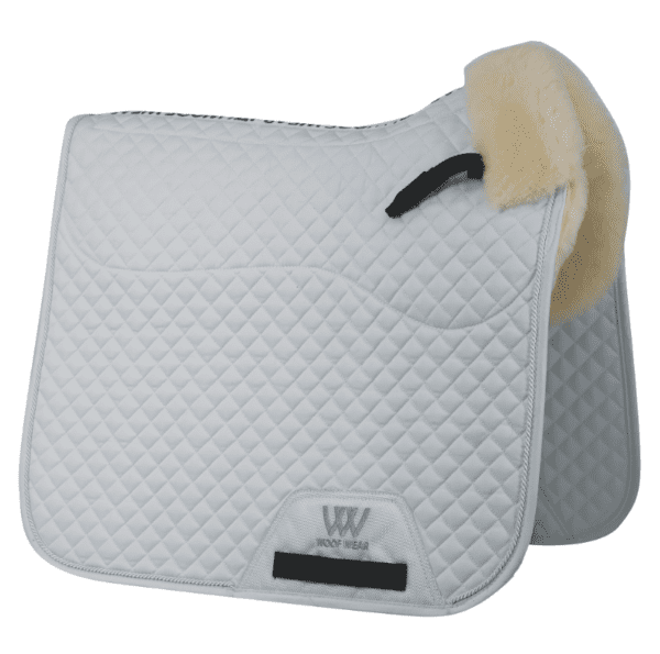 Woof wear sheepskin dsg saddlecloth white