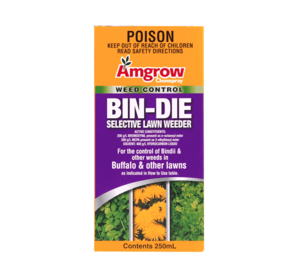 Amgrow 250ml bin die selective lawn weeder