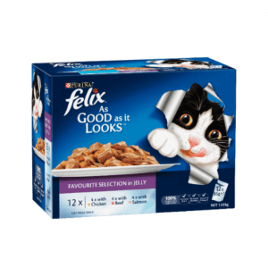 Felix wet cat food adult favourite selection pouches