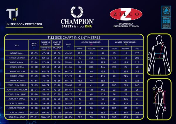Champion sizes pdf
