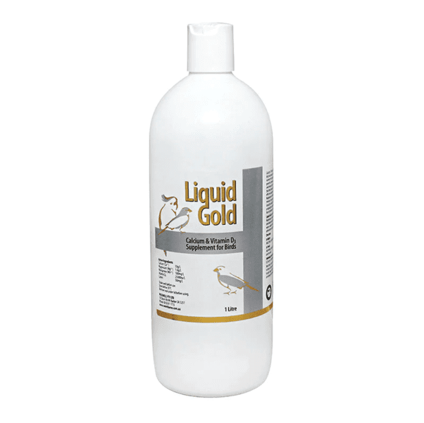 Liquid gold calcium vitamin d3 supplement for birds