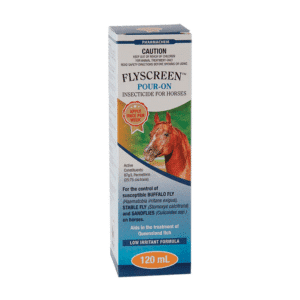 Pharmachem flyscreen pour on insecticide for horses 120ml