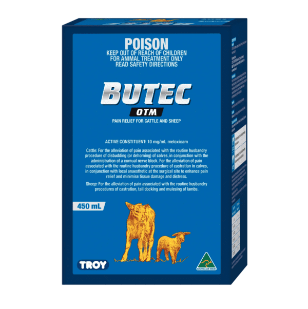 Troy butec otm pain relief for cattle sheep