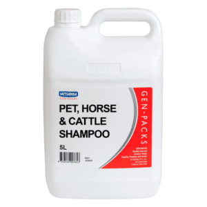 Vetsense gen packs pet horse cattle shampoo 5l