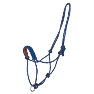 Rope halter with ring navy