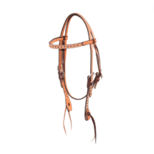Roughout buckstitched browband headstall