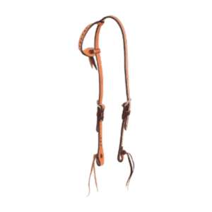 Roughout buckstitched single ear headstall