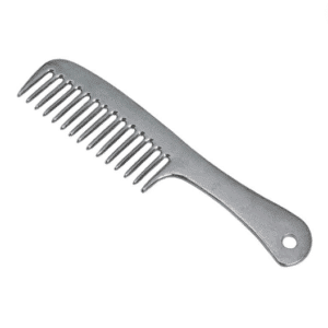 Aluminium mane comb with handle