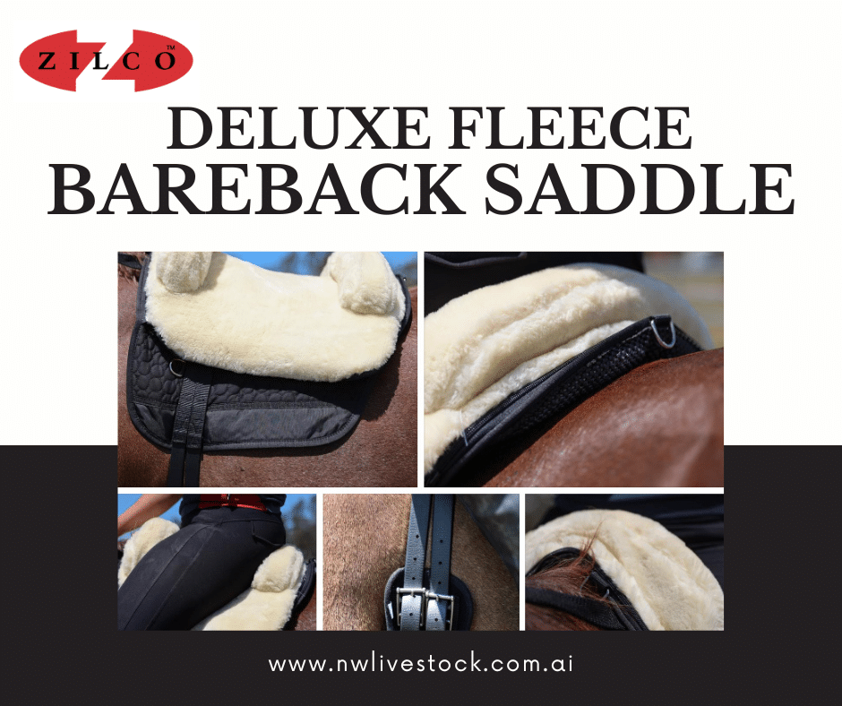 Deluxe fleece bareback saddle