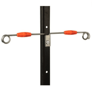 Double end steel post live tip lockset offset