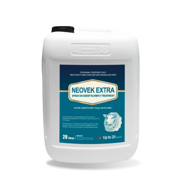 Neovek extra spray on sheep blowfly treatment 20l