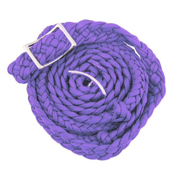 Braided Barrel Reins Purple