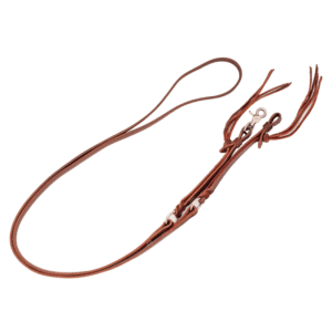 Latigo Leather Roping Reins with O Rings