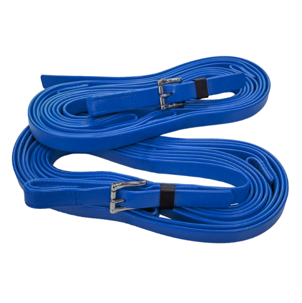 Plain 4 Loop Reins Blue