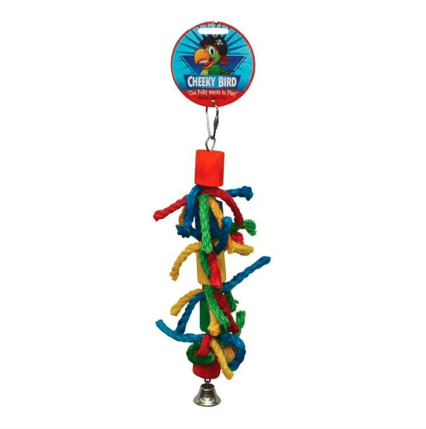 Cheeky Bird Cylinder & Rope with Bell