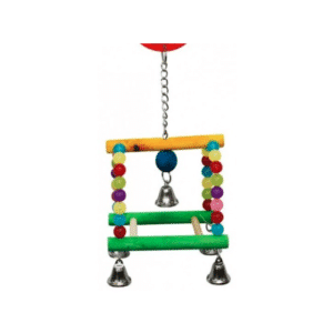 Hanging Arch Twin Swing With Beads