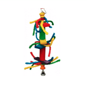 Hanging Wood Cylinder:Rope Toy